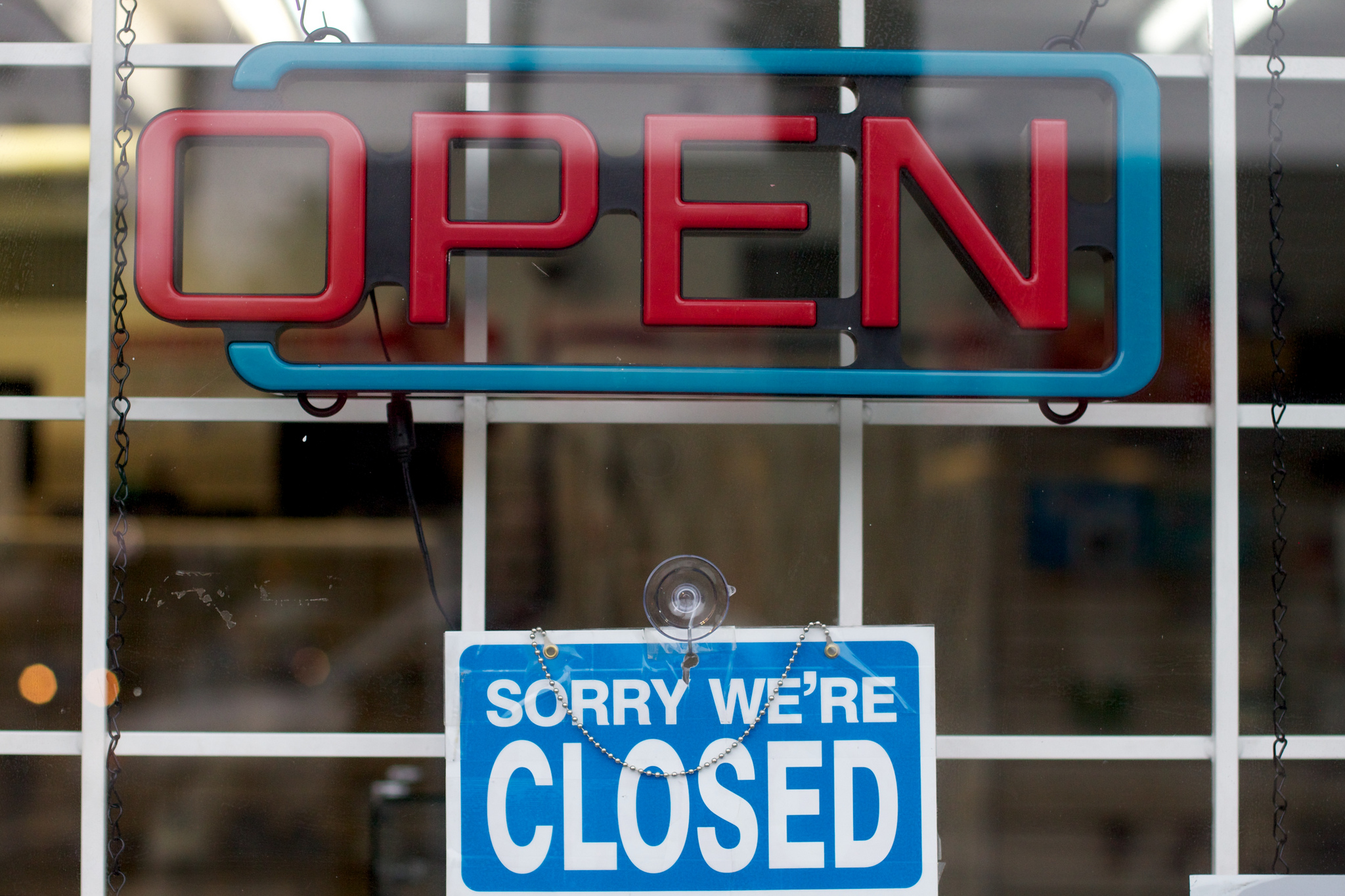 Open Sorry We're Closed