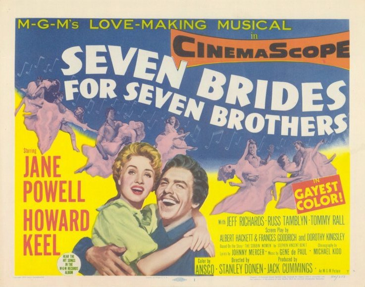 Seven Brides for Seven Brothers Movie Poster. Fair use.